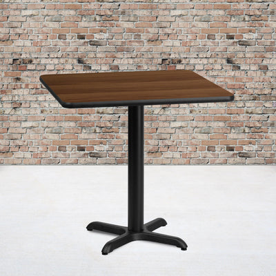 24'' Square Laminate Table Top with 22'' x 22'' Table Height Base - View 2