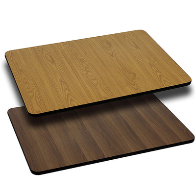 24'' x 42'' Rectangular Table Top with Reversible Laminate Top - View 1