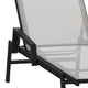 Gray |#| All-Weather Textilene Adjustable Chaise Lounge Chair with Arms - Black/Gray