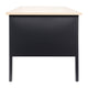White Oak |#| Commercial Double Pedestal Desk with 5 Locking Drawers in White Oak-50x70