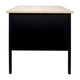 White Oak |#| Commercial Right Side Single Pedestal Desk-3 Locking Drawers in White Oak-30x48