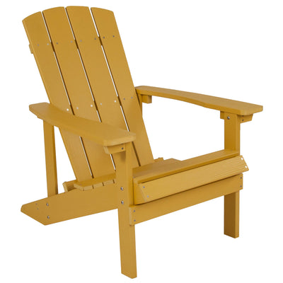 Charlestown Commercial All-Weather Poly Resin Wood Adirondack Chair - View 1