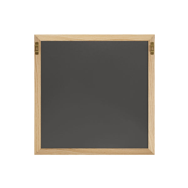 Light Natural Woodgrain |#| Dry Erase Magnetic Monthly Calendar - Light Natural Woodgrain Frame - 18" x 18"