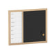 Light Natural Woodgrain |#| Dry Erase Magnetic Weekly Calendar/Chalk Board-Lt Natural Woodgrain Frame-24x18