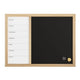 Light Natural Woodgrain |#| Dry Erase Magnetic Weekly Calendar/Chalk Board-Lt Natural Woodgrain Frame-24x18