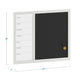 White Woodgrain |#| Dry Erase Magnetic Weekly Calendar/Chalk Board - White Woodgrain Frame - 24x18