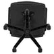 Flash Fundamentals Mid-Back Black LeatherSoft-Padded Task Office Chair with Arms