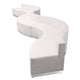 Melrose White |#| 8 PC White LeatherSoft Modular Reception Configuration w/Taut Back &Seat