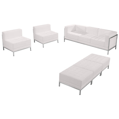 HERCULES Imagination Series LeatherSoft Sofa, Chair & Ottoman Set - View 1