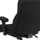 Black Fabric |#| Big & Tall 400 lb. Rated Mid-Back Black Fabric Ergonomic Task Office Chair