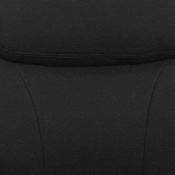 Black LeatherSoft |#| Big & Tall 400 lb. Rated Mid-Back Black LeatherSoft Ergonomic Task Office Chair