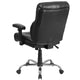 Black LeatherSoft |#| Big & Tall 400 lb. Rated Mid-Back Black LeatherSoft Ergonomic Task Office Chair