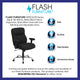 Black Fabric |#| Big & Tall 400 lb. Rated Mid-Back Black Fabric Ergonomic Task Office Chair
