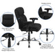Black Fabric |#| Big & Tall 400 lb. Rated Mid-Back Black Fabric Ergonomic Task Office Chair