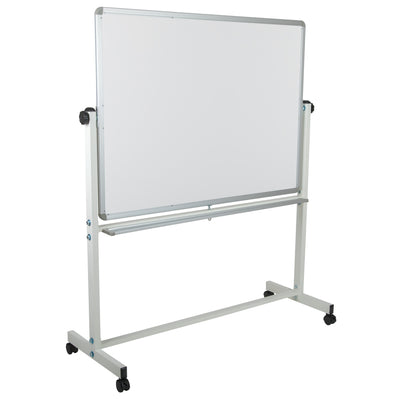 HERCULES Series Double-Sided Mobile White Board Stand with Pen Tray - View 1