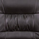 Brown LeatherSoft/Black Frame |#| Brown LeatherSoft Executive Side Reception Chair with Black Frame - Home Office