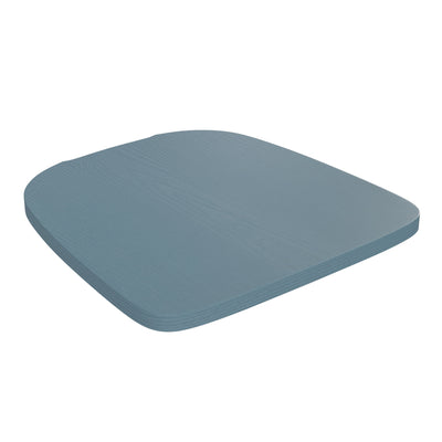 Perry Poly Resin Wood Square Seat with Rounded Edges for Colorful Metal Barstools - View 1