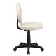 Brown and Cream |#| Baseball Vinyl Upholstered Swivel Task Office Chair with Adjustable Height