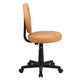 Black and Orange |#| Basketball Vinyl Upholstered Swivel Task Office Chair with Adjustable Height