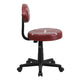 Brown |#| Football Vinyl Upholstered Swivel Task Office Chair with Adjustable Height