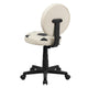 Black and White |#| Soccer Vinyl Upholstered Swivel Task Office Chair with Adjustable Height