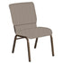 18.5''W Church Chair in Bonaire Fabric - Gold Vein Frame