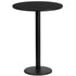 24'' Round Laminate Table Top with 18'' Round Bar Height Table Base