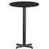 24'' Round Laminate Table Top with 22'' x 22'' Bar Height Table Base