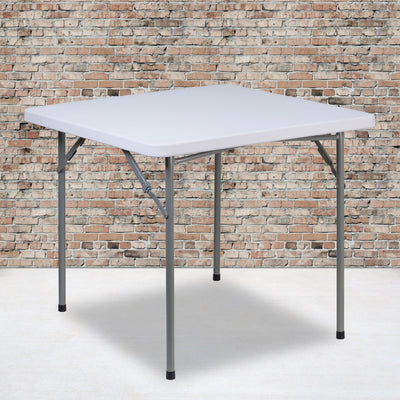 2.81-Foot Square Plastic Folding Table - View 2