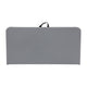 Gray |#| 2.83-Foot Square Bi-Fold Gray Plastic Folding Table with Carrying Handle
