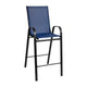 Navy |#| 2 Pack Navy Outdoor Barstools with Flex Comfort Material-Patio Stool