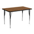 30''W x 48''L Rectangular HP Laminate Activity Table - Standard Height Adjustable Legs