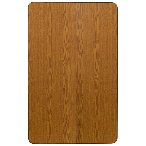 Red |#| 30inchW x 72inchL Rectangular Red Thermal Laminate Adjustable Activity Table