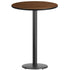 30'' Round Laminate Table Top with 18'' Round Bar Height Table Base