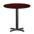 30'' Round Laminate Table Top with 22'' x 22'' Table Height Base