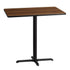 30'' x 42'' Rectangular Laminate Table Top with 23.5'' x 29.5'' Bar Height Table Base