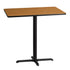 30'' x 42'' Rectangular Laminate Table Top with 23.5'' x 29.5'' Bar Height Table Base