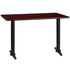 30'' x 48'' Rectangular Laminate Table Top with 5'' x 22'' Table Height Bases