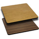 Natural/Walnut |#| 36inch Square Table Top with Natural or Walnut Reversible Laminate Top