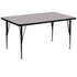 36''W x 72''L Rectangular Thermal Laminate Activity Table - Height Adjustable Short Legs