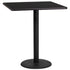 36'' Square Laminate Table Top with 24'' Round Bar Height Table Base