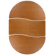 Oak |#| 3PC Mobile 86inch Oval Wave Flexible Oak Kids Adjustable Activity Table Set