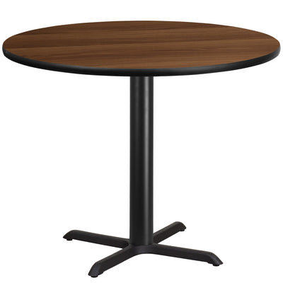 42'' Round Laminate Table Top with 33'' x 33'' Table Height Base