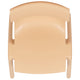 Natural |#| 4 Pack Natural Plastic Stack School Chair with 13.25inchH Seat, K-2 School Chair