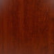 Cherry |#| 5 Piece Cherry Oval Conference Table with 4 Black LeatherSoft-Padded Chairs