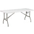 6-Foot Bi-Fold Plastic Banquet and Event Folding Table with Carrying Handle