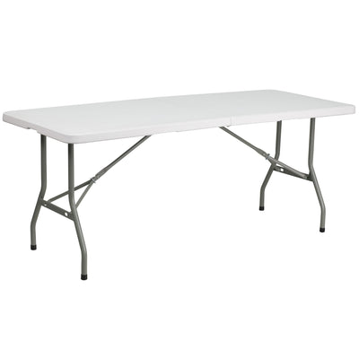 6-Foot Bi-Fold Plastic Folding Table