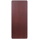 6-Foot Mahogany Melamine Laminate Folding Banquet & Catering Table