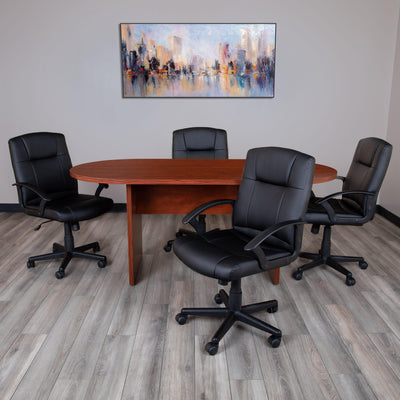 6 Foot (72 inch) Classic Oval Conference Table - Meeting Table - View 2