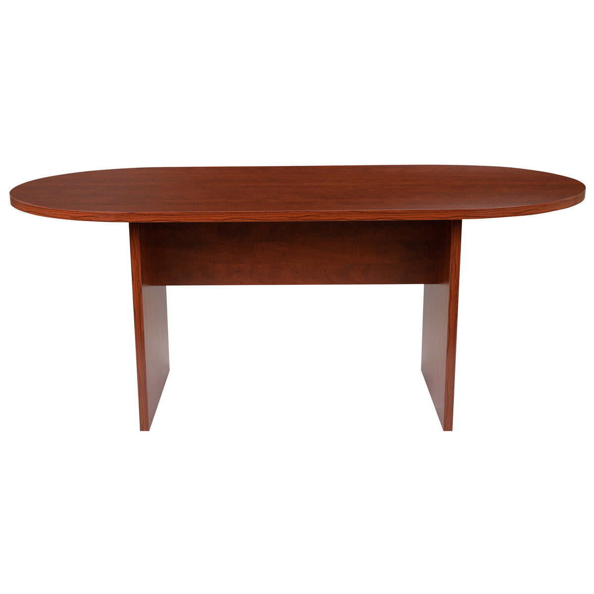 Cherry |#| 6 Foot (72 inch) Classic Oval Conference Table in Cherry - Meeting Table